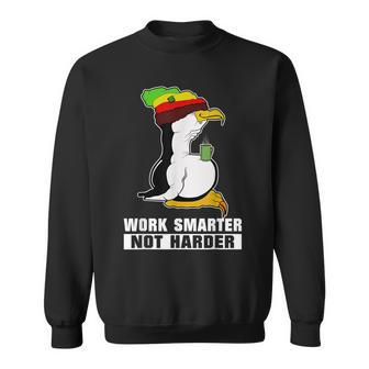 Work Smarter Not Harder Linux Penguin For Programmers Sweatshirt - Monsterry DE