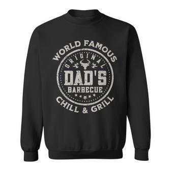 World Famous Dad's Barbecue Chill N Grill Fathers Day Sweatshirt - Monsterry