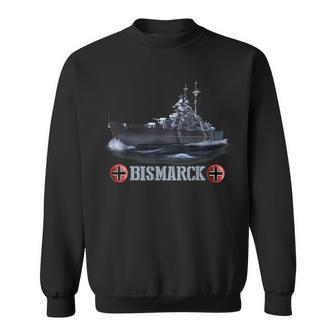 World War 2 German Navy Bismarck Battleship Sweatshirt - Monsterry