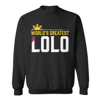 World S Greatest Lolo Filipino Grandpa Sweatshirt - Monsterry