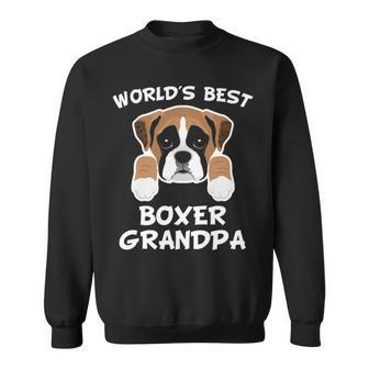 World's Best Boxer Grandpa Dog Granddog Sweatshirt | Mazezy