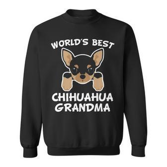 World's Best Chihuahua Grandma Dog Granddog Sweatshirt | Mazezy