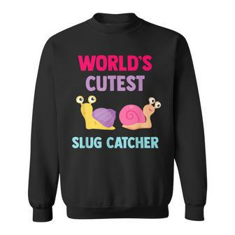 World's Cutest Slug Catcher Little Bug Hunter Sweatshirt - Monsterry DE