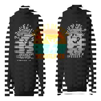 World's Okayest Weightlifter Weightlifting Gym Sweatshirt - Monsterry