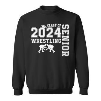 Wrestler Class Of 2024 Wrestling Senior High School Grad Sweatshirt - Thegiftio UK