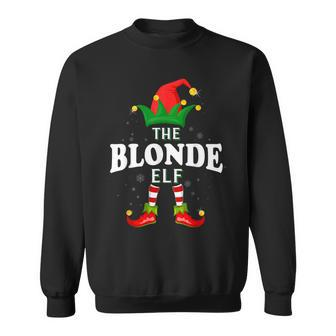 Xmas Blonde Elf Family Matching Christmas Pajama Sweatshirt - Monsterry UK