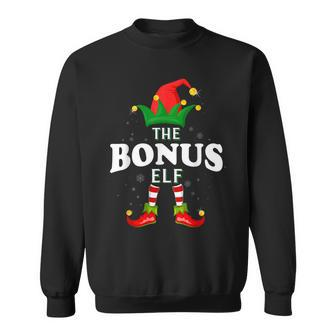 Xmas Bonus Elf Family Matching Christmas Pajama Sweatshirt - Monsterry