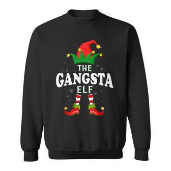 Xmas Gangsta Elf Family Matching Christmas Pajama Sweatshirt - Thegiftio UK