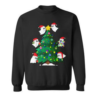 Xmas Ghost Decorate Christmas Tree Matching Family Christmas Sweatshirt - Thegiftio UK