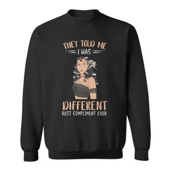 They Told Me I Was Different Native American Chief Sweatshirt - Monsterry UK