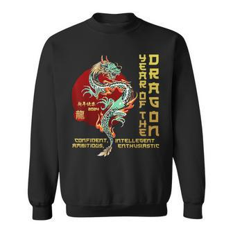 Year Of The Dragon Chinese Zodiac Lunar New Year 2024 Sweatshirt | Mazezy