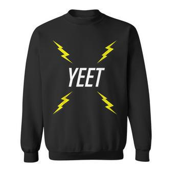 Yeet Lightning Bolt Dank Internet Meme Sweatshirt - Monsterry
