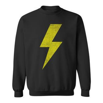 Yellow Thunderbolt Bolt Lightning Team Sweatshirt - Monsterry