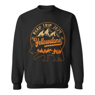Yellowstone National Park Bear Family Road Trip 2024 Sweatshirt - Monsterry