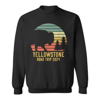 Yellowstone National Park Family Road Trip 2024 Matching Sweatshirt - Thegiftio UK