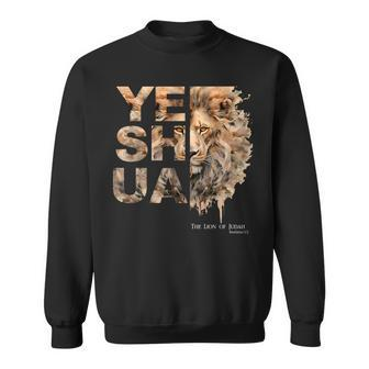 Yeshua Lion Of Judah Jesus God Bible Verse Revelation Sweatshirt - Monsterry CA