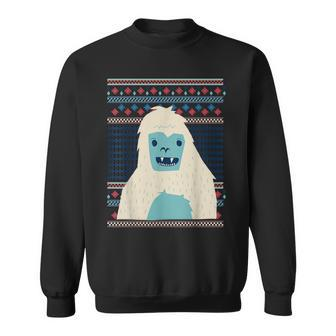 Yeti Monster Bigfoot Sasquatch Snow-Beast Ugly Christmas Fun Sweatshirt - Monsterry DE