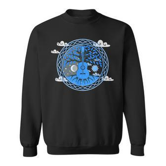 Yggdrasil Nature Musician Tree Of Life Acoustic Guitar Sweatshirt | Mazezy CA