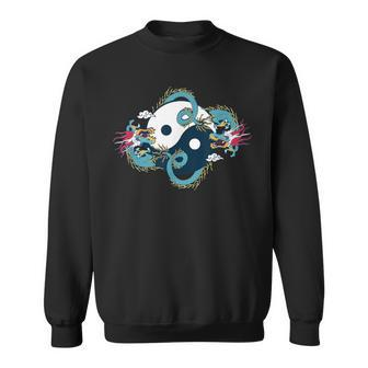 Ying Yang Tai Chi Dragon For Meditation Tai Chi Sweatshirt - Thegiftio UK