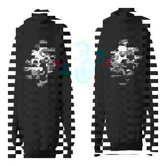 Ying Yang Tai Chi Dragon For Meditation Tai Chi Sweatshirt - Thegiftio