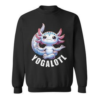Yoga Meditation Spirituality Relaxing Yogalotl Axolotl Sweatshirt | Mazezy