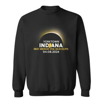 Yorktown Indiana In Total Solar Eclipse 2024 Sweatshirt | Mazezy