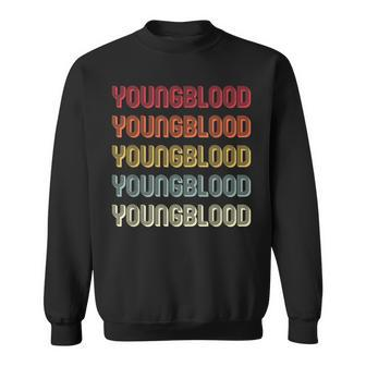 Youngblood Surname Retro Vintage Birthday Reunion Sweatshirt - Seseable