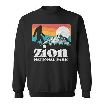 Zion National Park Utah Bigfoot Mountains Sweatshirt - Monsterry CA