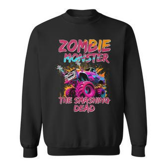 Zombie Monster Truck The Smashing Dead Sweatshirt - Seseable
