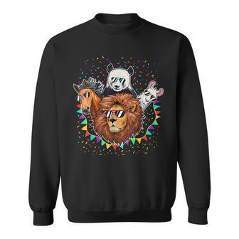 Zoo Sunglasses Party Animal Birthday Party Costume Sweatshirt - Monsterry UK