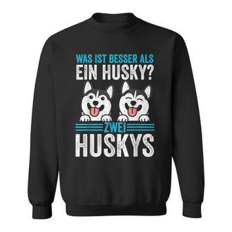 Zwei Husky Dog Husky Sweatshirt - Seseable