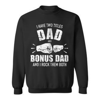 Zwei Titelater Und Bonus Papa Und Rocke Sie Beide Fäuste Kapuzenjacke Sweatshirt - Geschenkecke