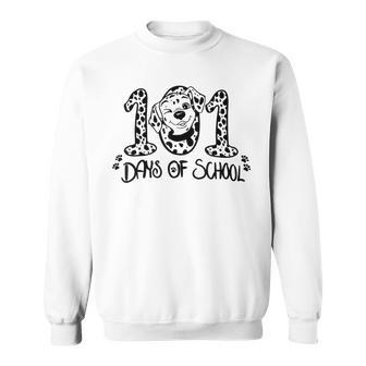 101 Days Of School Dalmatic Dog Sweatshirt - Monsterry CA