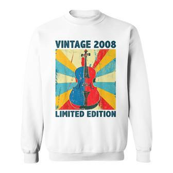 16 Years Old Vintage 2008 Cello Lover 16Th Birthday Sweatshirt - Monsterry CA