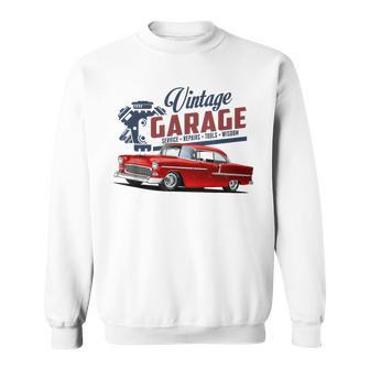 1957 57 55 56 Chevys Truck Vintage Bel Air Cars Garage Red Sweatshirt - Monsterry CA