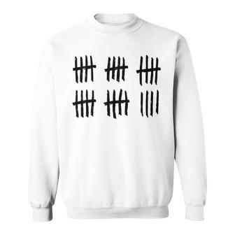 29Th Birthday Outfit 29 Years Old Tally Marks Anniversary Sweatshirt - Monsterry UK