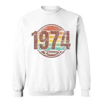 48Th Birthday Vintage 1974 Classic Retro Bday 1974 Sweatshirt - Monsterry UK