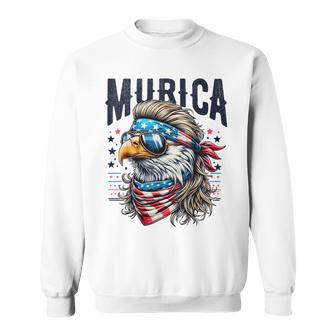 4Th Of July Patriotic Eagle July 4Th Usa Murica Sweatshirt - Monsterry DE