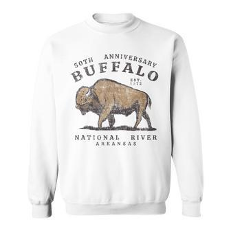 50Th Anniversary Buffalo National River Arkansas Vintage Sweatshirt - Monsterry AU
