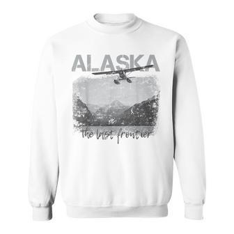 Alaska The Last Frontier With Float Plane Sweatshirt - Monsterry CA