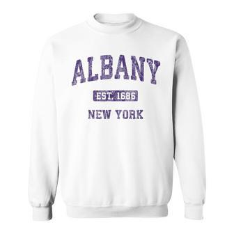 Albany New York Vintage Athletic Sports Sweatshirt - Monsterry CA