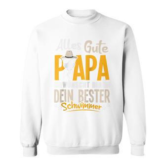 Alles Gute Papa Dein Bester Schwimmer -Ater Papaatertag Raglan Sweatshirt - Geschenkecke