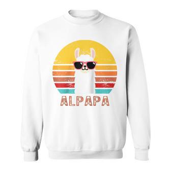 Alpapa Alpakaatertag Bester Papaater Fan Lamaatertag Raglan Sweatshirt - Geschenkecke