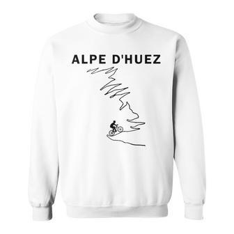 Alpe D'huez Cycling France Road Cycling Sweatshirt - Monsterry