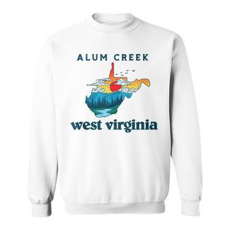 Alum Creek West Virginia Outdoors Mountain Mama Retro Sweatshirt - Monsterry CA
