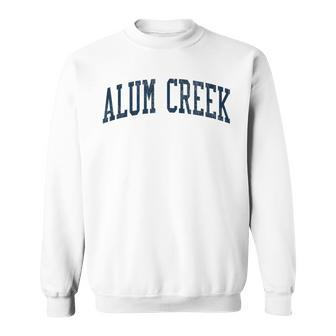 Alum Creek Wv Vintage Athletic Sports Jsn2 Navy Print Sweatshirt - Monsterry CA