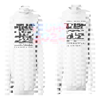Take America Back Us Flag 4Th Of July Donald Trump 2024 Sweatshirt | Mazezy