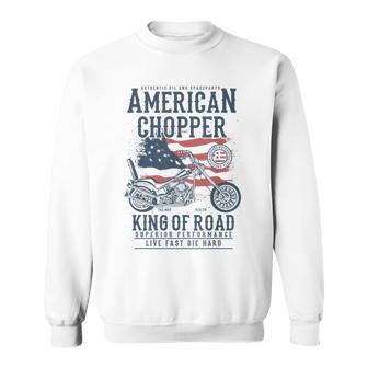 American Choppers King Of Road Motorcycle Lover Rider Biker Sweatshirt - Monsterry