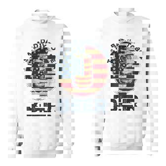 American Flag Beer Glass It's A Bad Day To Be A Beer Vintage Sweatshirt | Mazezy