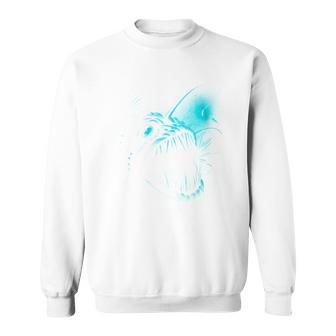 Anglerfish Deep Sea Creatures Angler Fish Ocean Sea Monster Sweatshirt - Monsterry